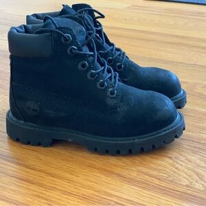 Toddler black Timberland boots